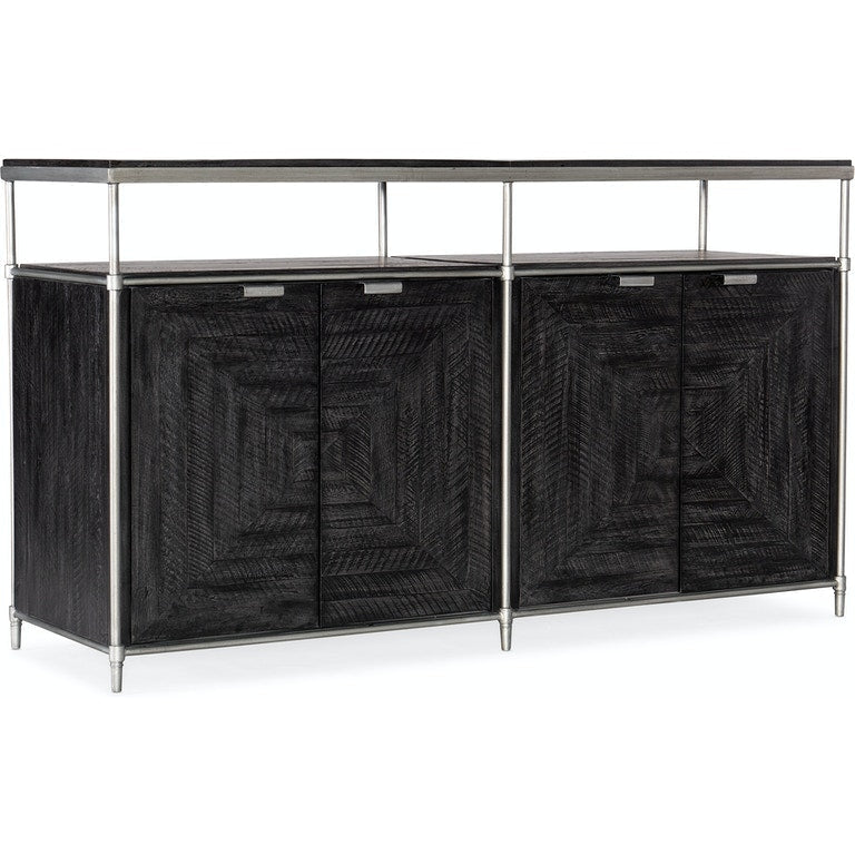 St. Armand Entertainment Console-Hooker-HOOKER-5601-55460-BLK-Media Storage / TV StandsBlack-1-France and Son