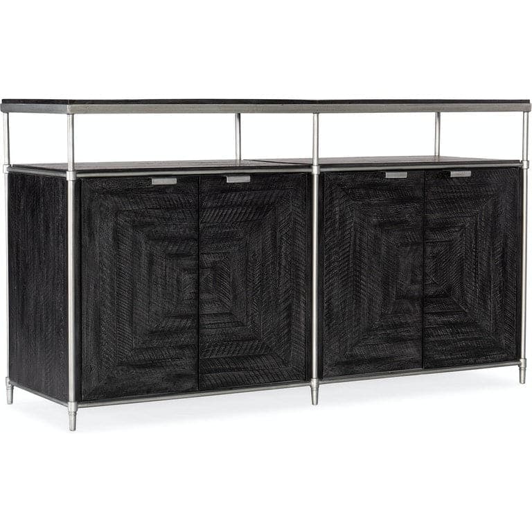 St. Armand Entertainment Console-Hooker-HOOKER-5601-55460-BLK-Media Storage / TV StandsBlack-1-France and Son