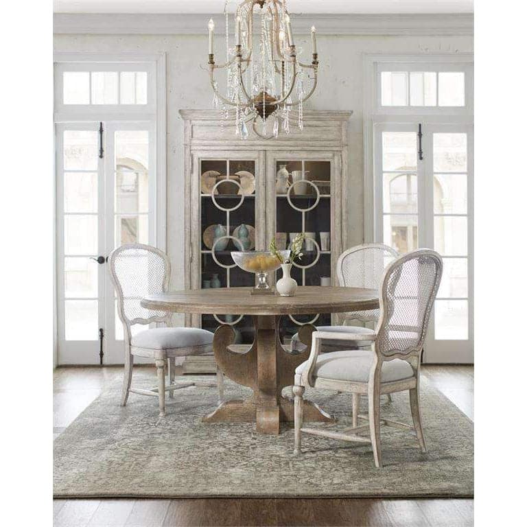 Boheme Gaston Metal Back Arm Chair-Hooker-HOOKER-5750-75401-LTWD-Dining Chairs-5-France and Son