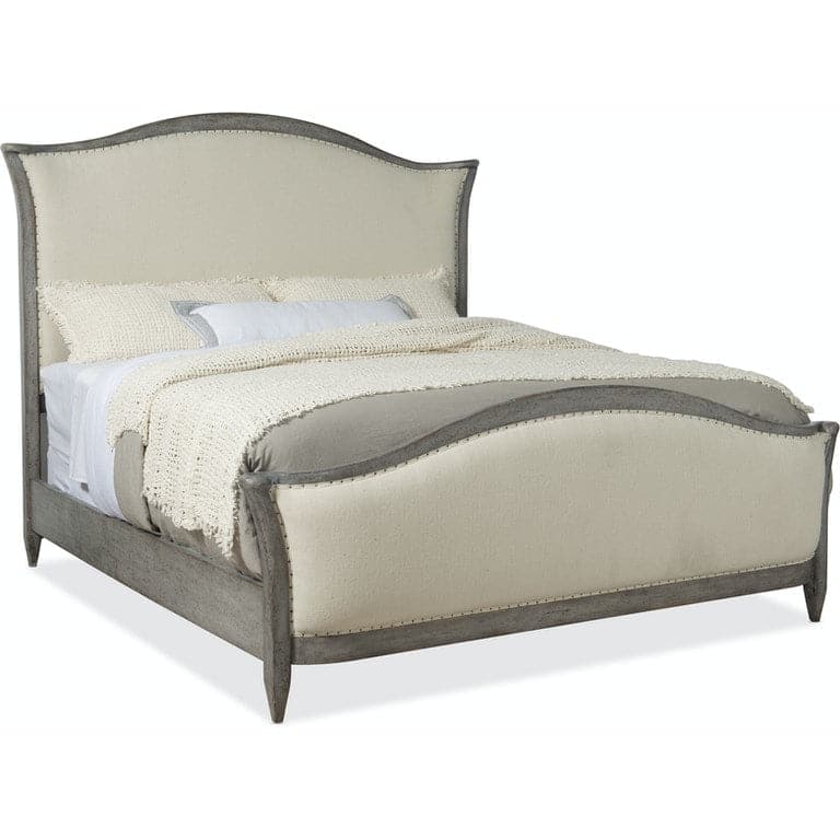 Queen Upholstered Bed- Speckled Gray-Hooker-HOOKER-5805-90850-96-Beds-1-France and Son