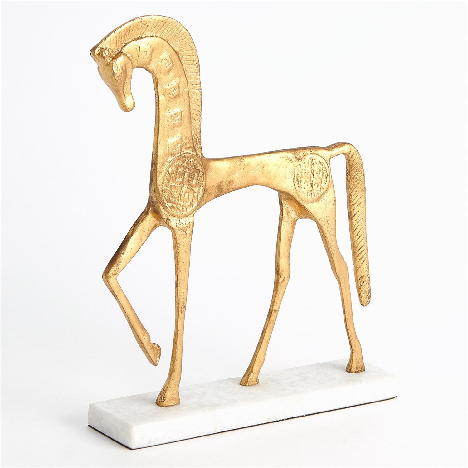 Roman Horse - Large-Global Views-GVSA-8.83033-Decorative ObjectsGold-3-France and Son