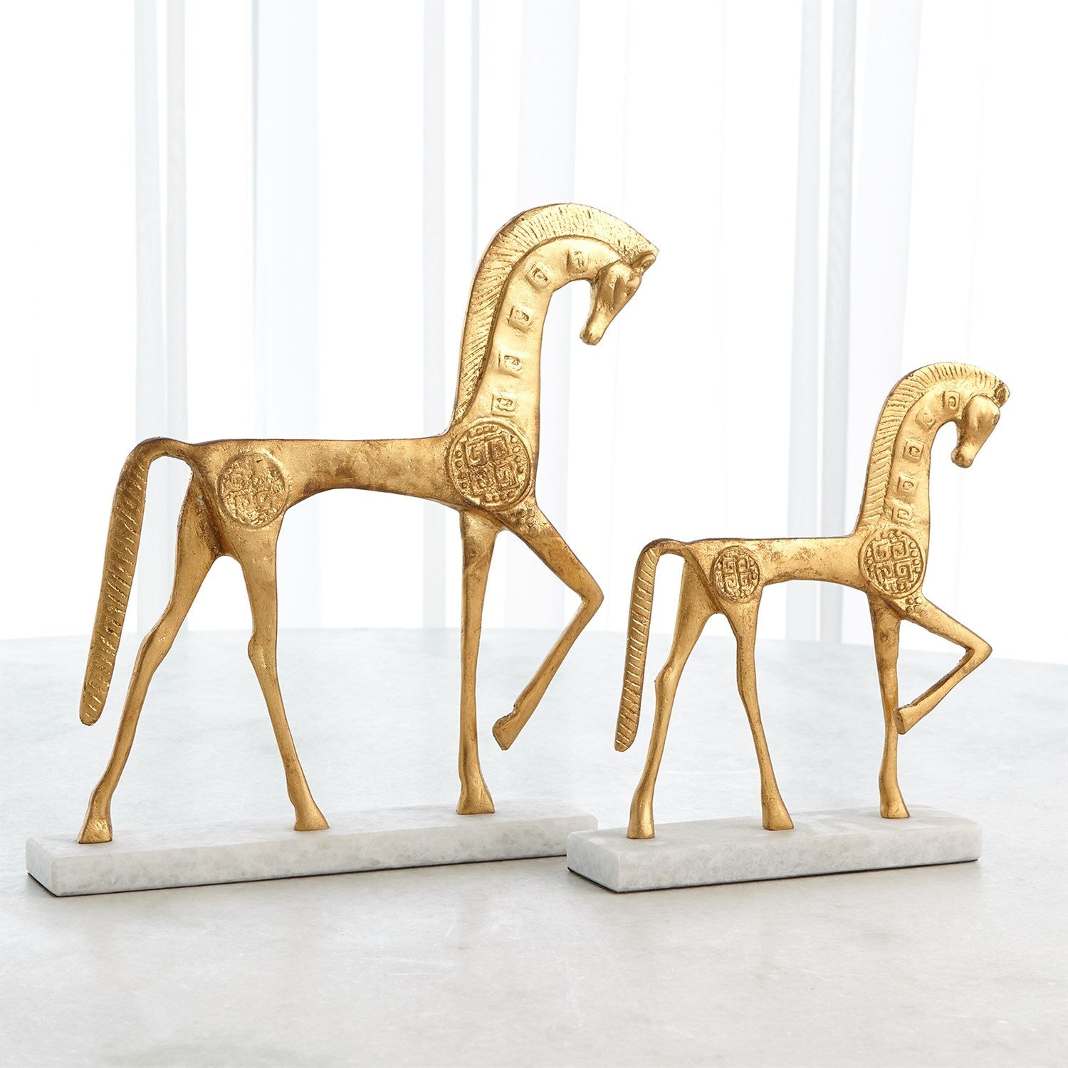 Roman Horse - Large-Global Views-GVSA-8.83035-Decorative ObjectsSilver-4-France and Son