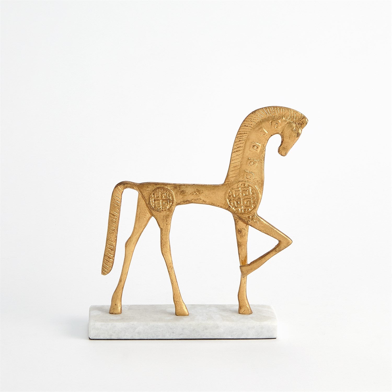 Roman Horse-Global Views-GVSA-8.83034-Decorative ObjectsGold-Small-6-France and Son
