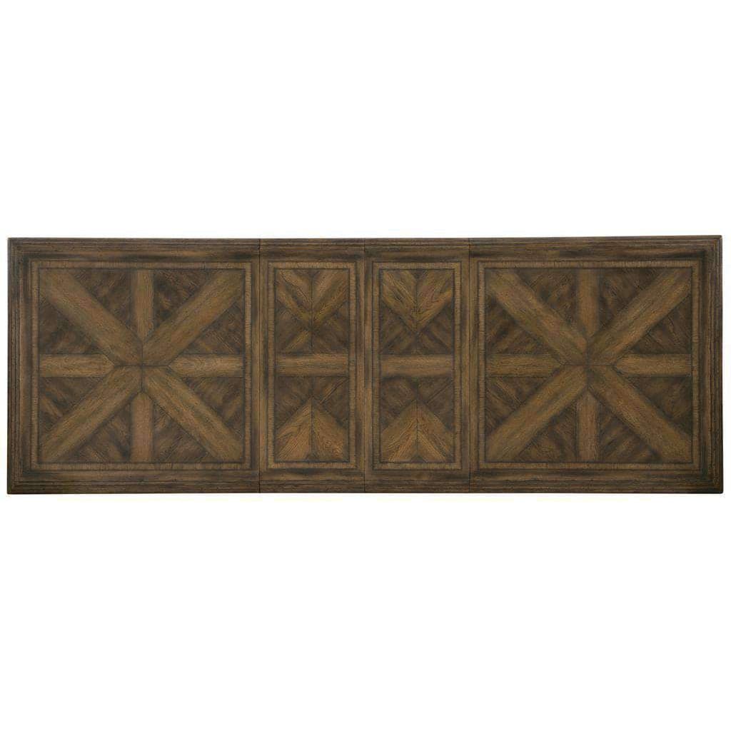 Bandera 86in Table w/2-18in Leaves-Hooker-HOOKER-5960-75200-BRN-Dining Tables-2-France and Son