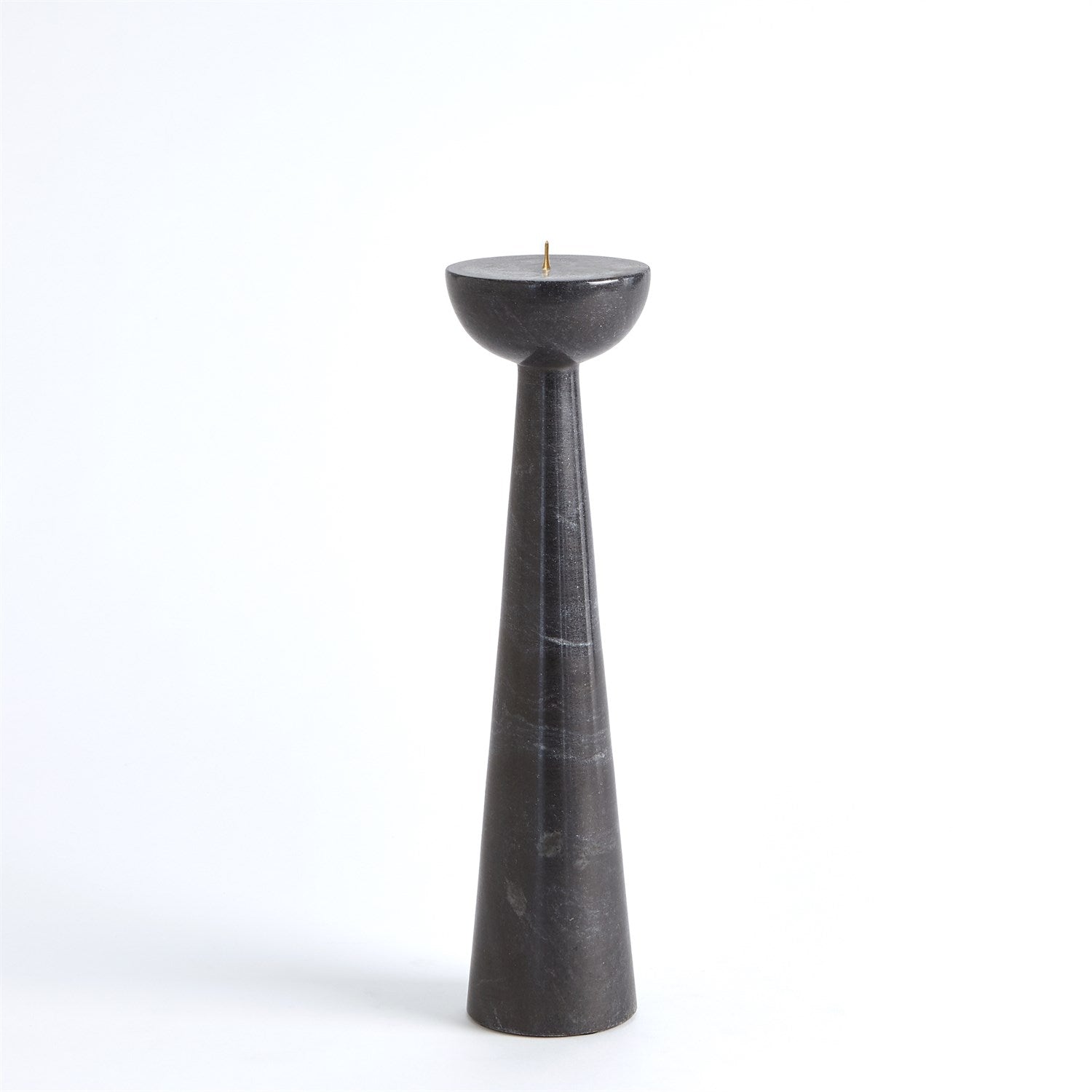 Round Top Candle Stand-Global Views-GVSA-7.91492-Candle HoldersSmall-Black-5-France and Son