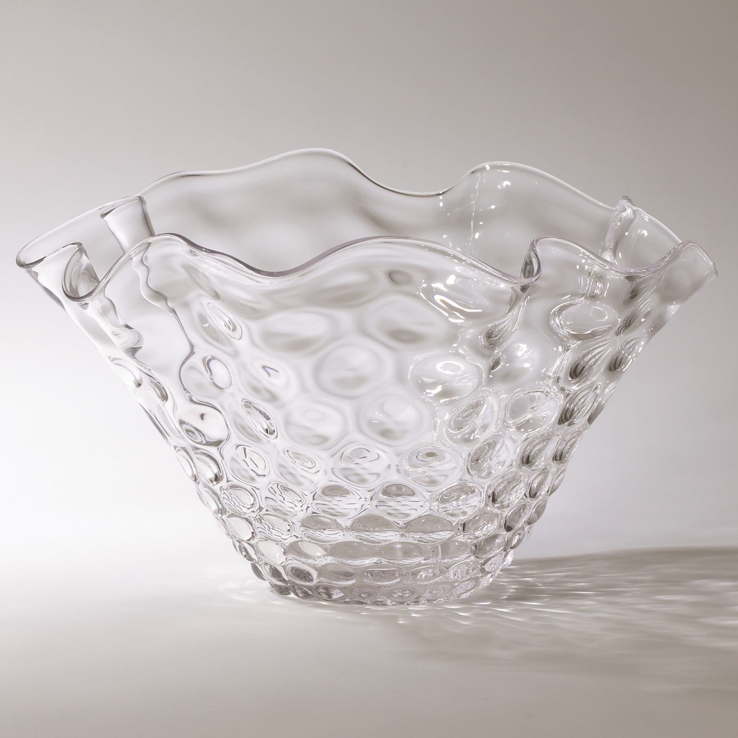 Honeycomb Optic Wavy Bowl-Global Views-GVSA-6.60116-Vases-2-France and Son