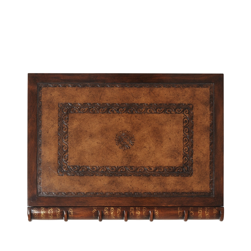 Hand Carved and Gilt Faux Book Nightstand-Theodore Alexander-THEO-6000-017BD-Nightstands-5-France and Son