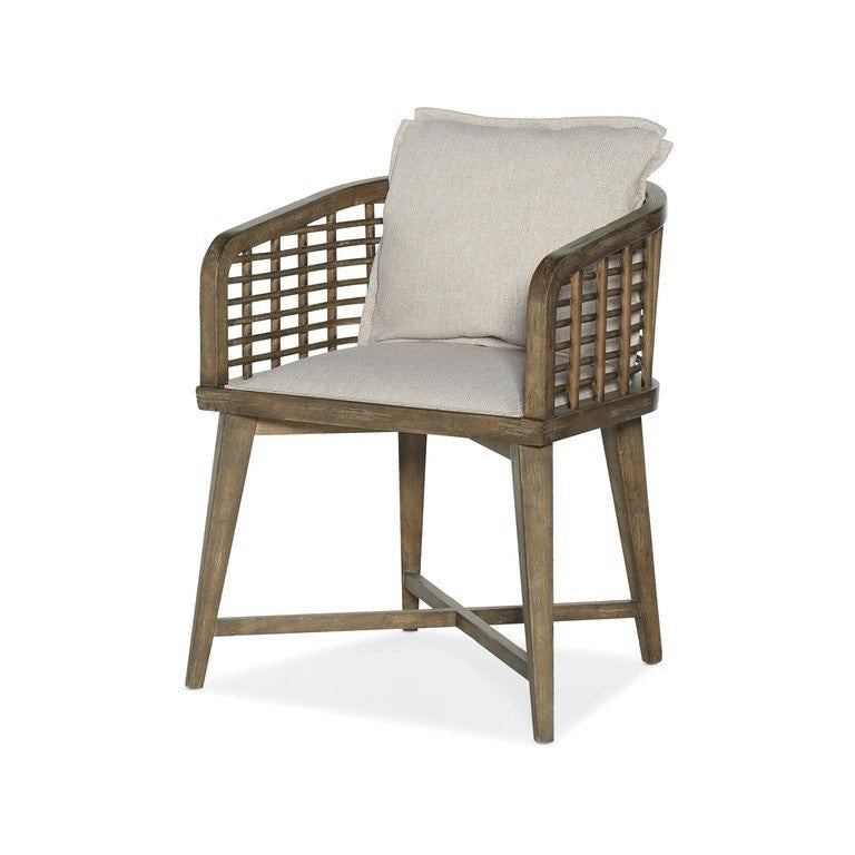 Barrel Back Chair-Hooker-HOOKER-6015-75600-89-Dining ChairsDark Wood-1-France and Son