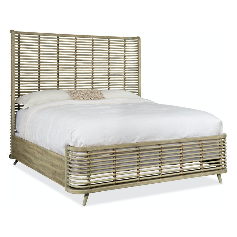 Surfrider Rattan Bed - King-Hooker-HOOKER-6015-90266-80-BedsLight Wood-1-France and Son