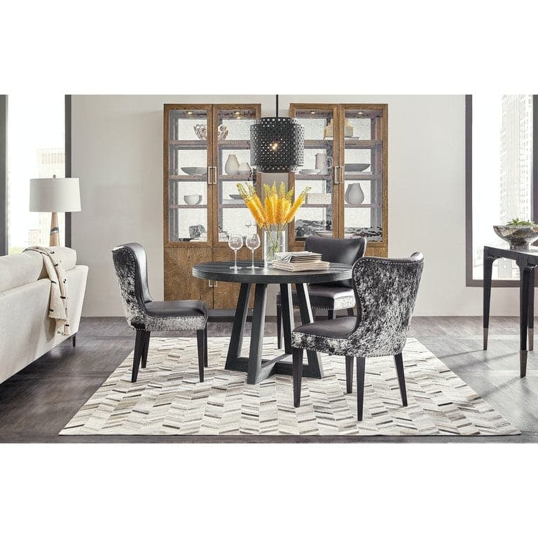 Chapman Shou Sugi Ban Petite Round Dining Table-Hooker-HOOKER-6033-75201-99-Dining Tables-2-France and Son