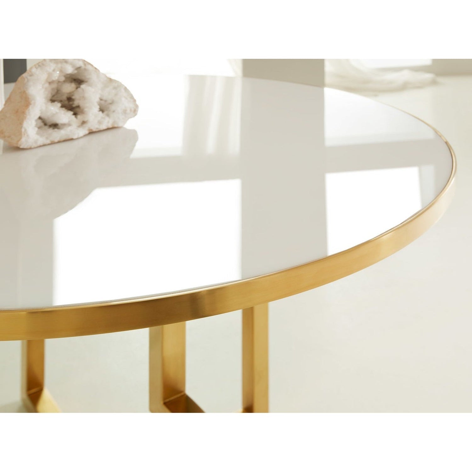Center Table - White Acrylic-Modern History-MODERN-MHX-19-Dining Tables-2-France and Son
