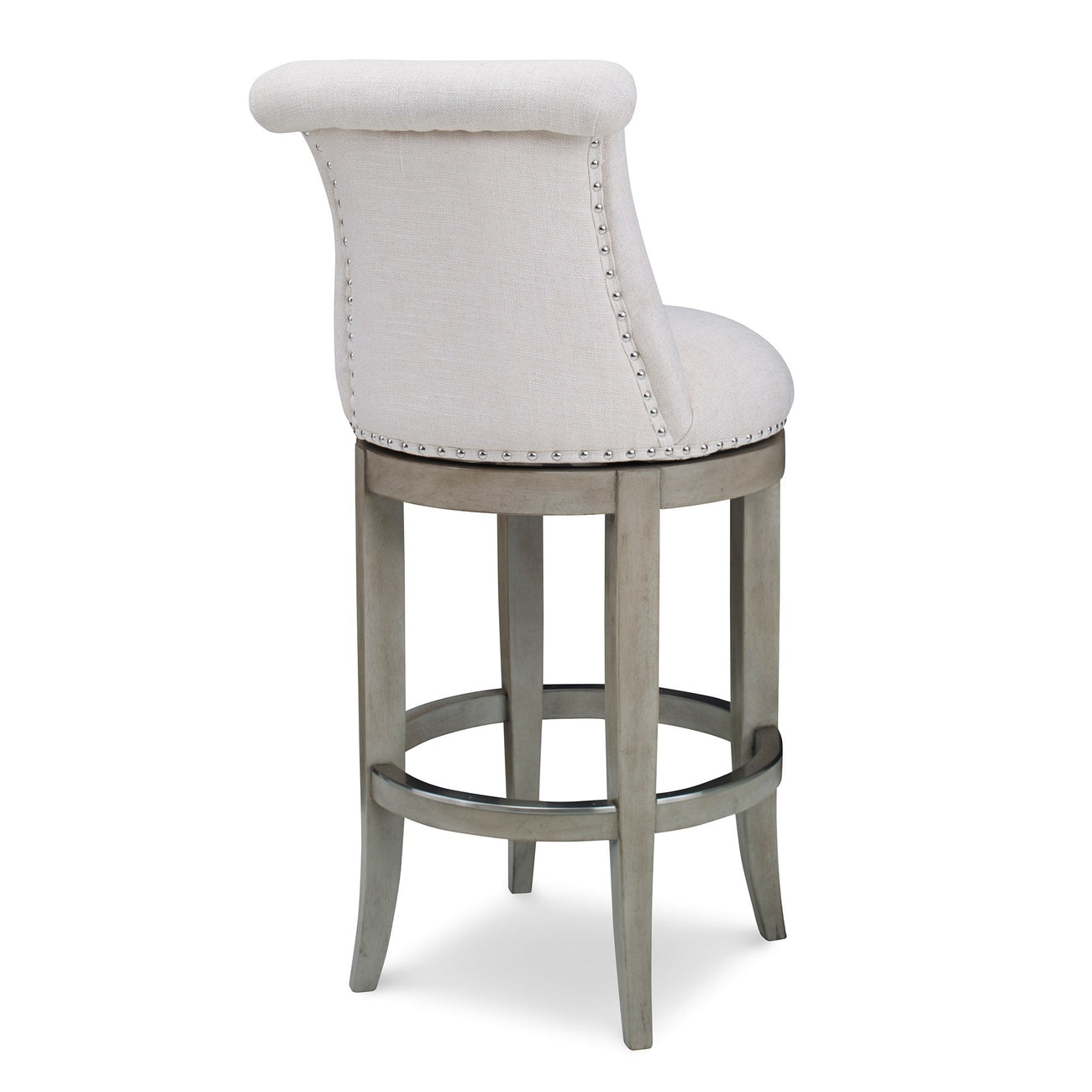 Ionic Barstool - Grey-Ambella-AMBELLA-61000-510-003-Bar Stools-2-France and Son