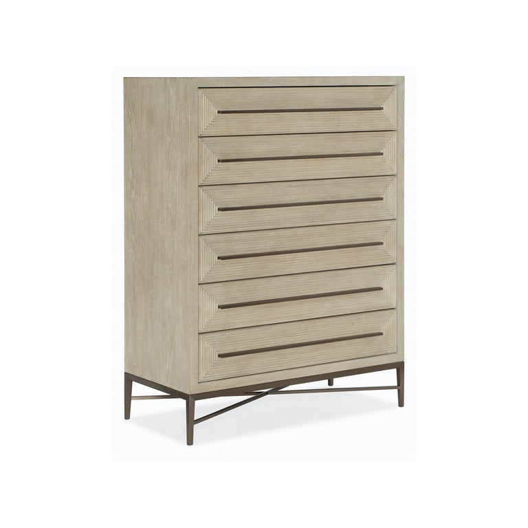 Cascade Six-Drawer Chest-Hooker-HOOKER-6120-90110-80-Dressers-1-France and Son