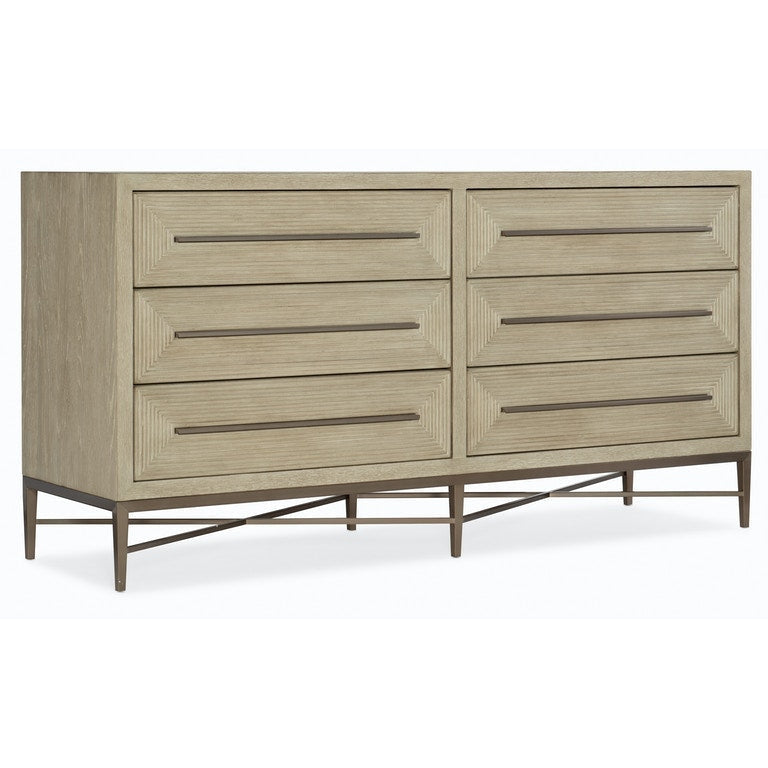 Cascade Six-Drawer Dresser-Hooker-HOOKER-6120-90202-80-Dressers-1-France and Son