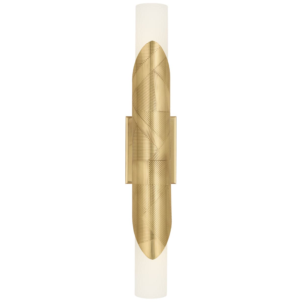 Michael Berman Brut Double Wall Sconce-Robert Abbey Fine Lighting-ABBEY-621-Wall LightingTall-Modern Brass-1-France and Son