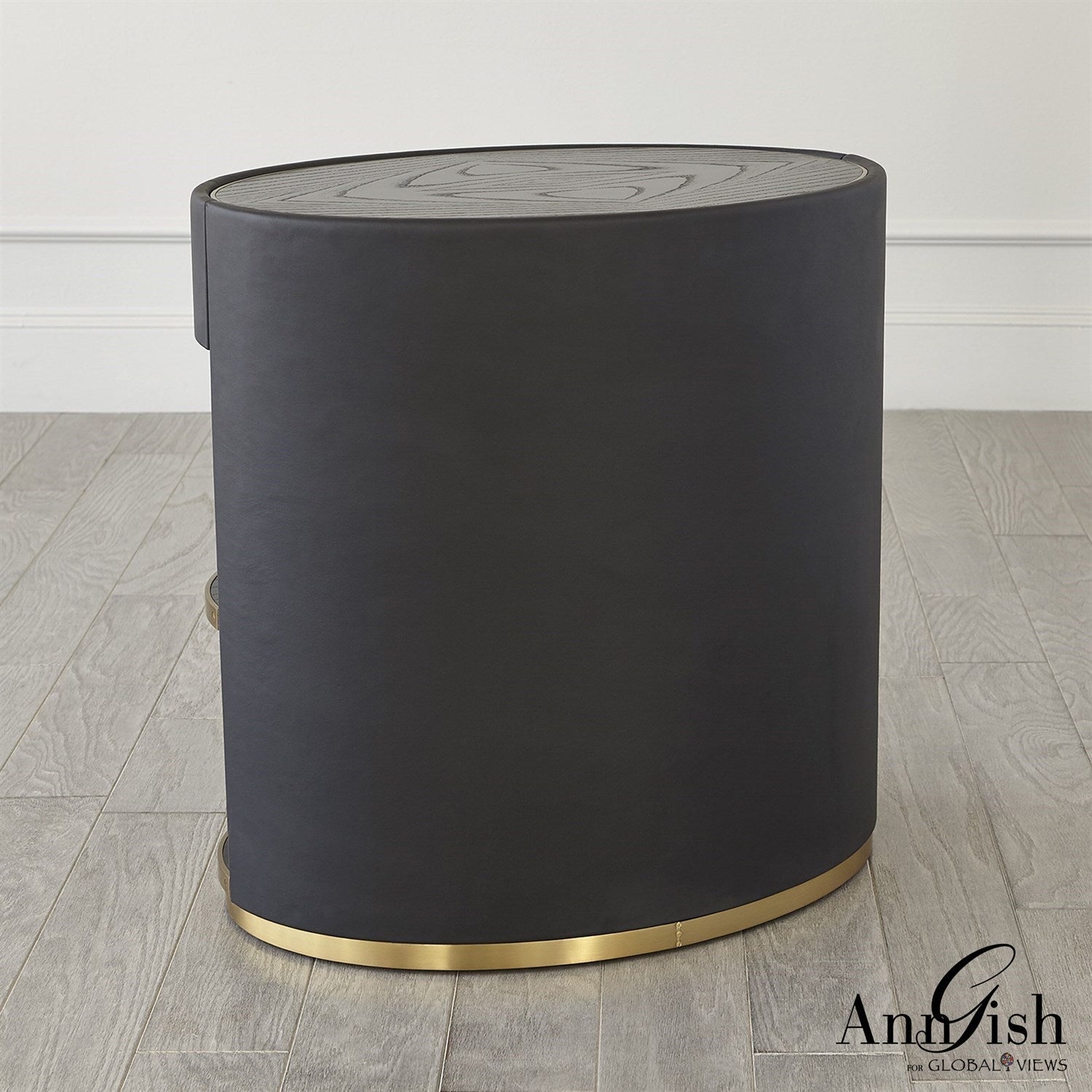 Ellipse Bedside Cabinet-Global Views-GVSA-AG2.20029-Side TablesIvory-7-France and Son