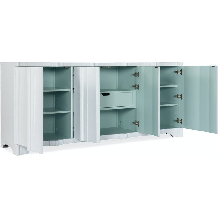 Corinth Four Door Entertainment Console-Hooker-HOOKER-628-55015-02-Media Storage / TV Stands-4-France and Son