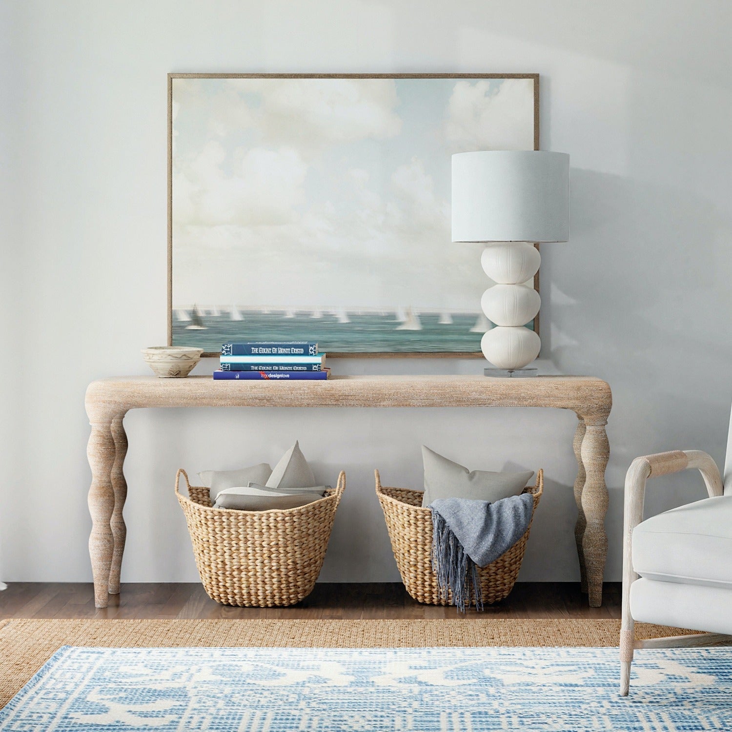 Serenity Bahari Console Table-Hooker-HOOKER-6350-80161-83-Console Tables-2-France and Son