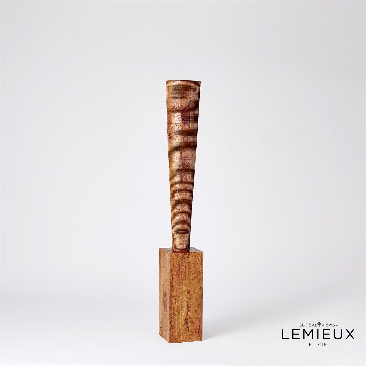 Bangou Floor Pillar Holder - Large-Global Views-GVSA-CLL9.90024-Decorative Objects-2-France and Son