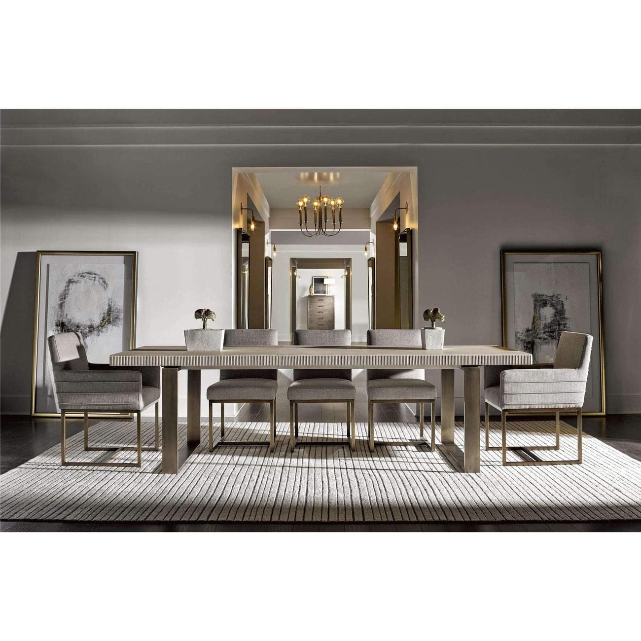 Modern Cooper Arm Chair-Universal Furniture-UNIV-643733-Dining Chairs-3-France and Son