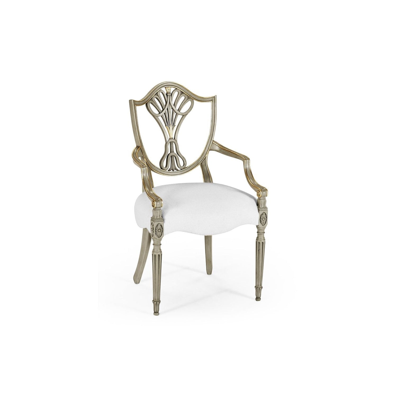 Shield Back Arm Chair-Jonathan Charles-JCHARLES-495819-AC-PBG-F200-Dining ChairsPaint Grey-Skipper-7-France and Son