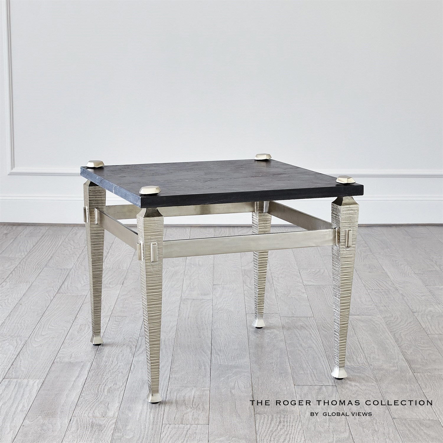 Roman End Table-Global Views-GVSA-RT9.90019-Side TablesNickel-2-France and Son