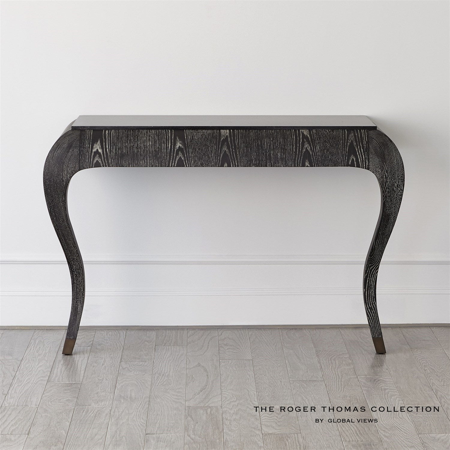 Paris Wall Console-Global Views-GVSA-RT2002-Console TablesBlack Cerused Oak-4-France and Son