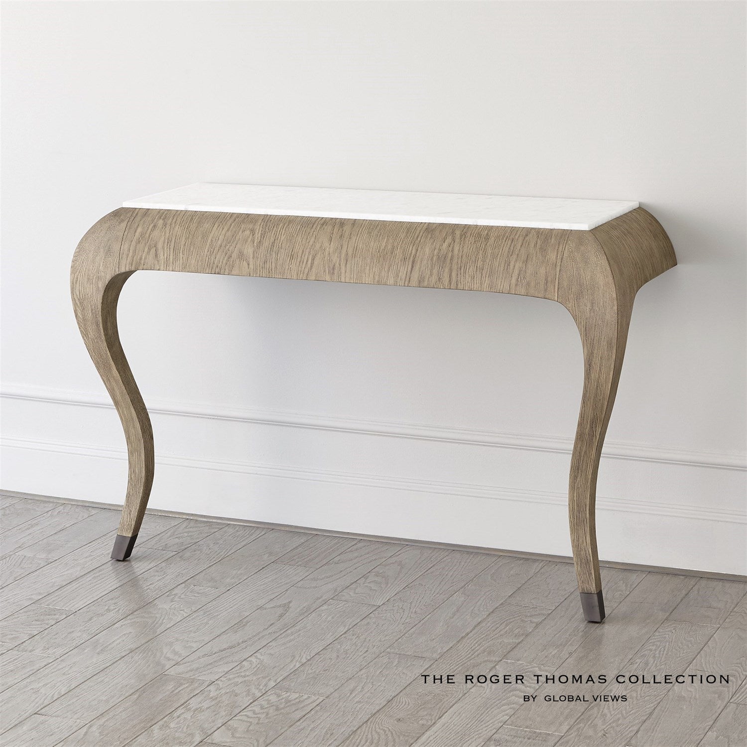 Paris Wall Console-Global Views-GVSA-RT2005-Console TablesGrey Sandblasted Oak-3-France and Son