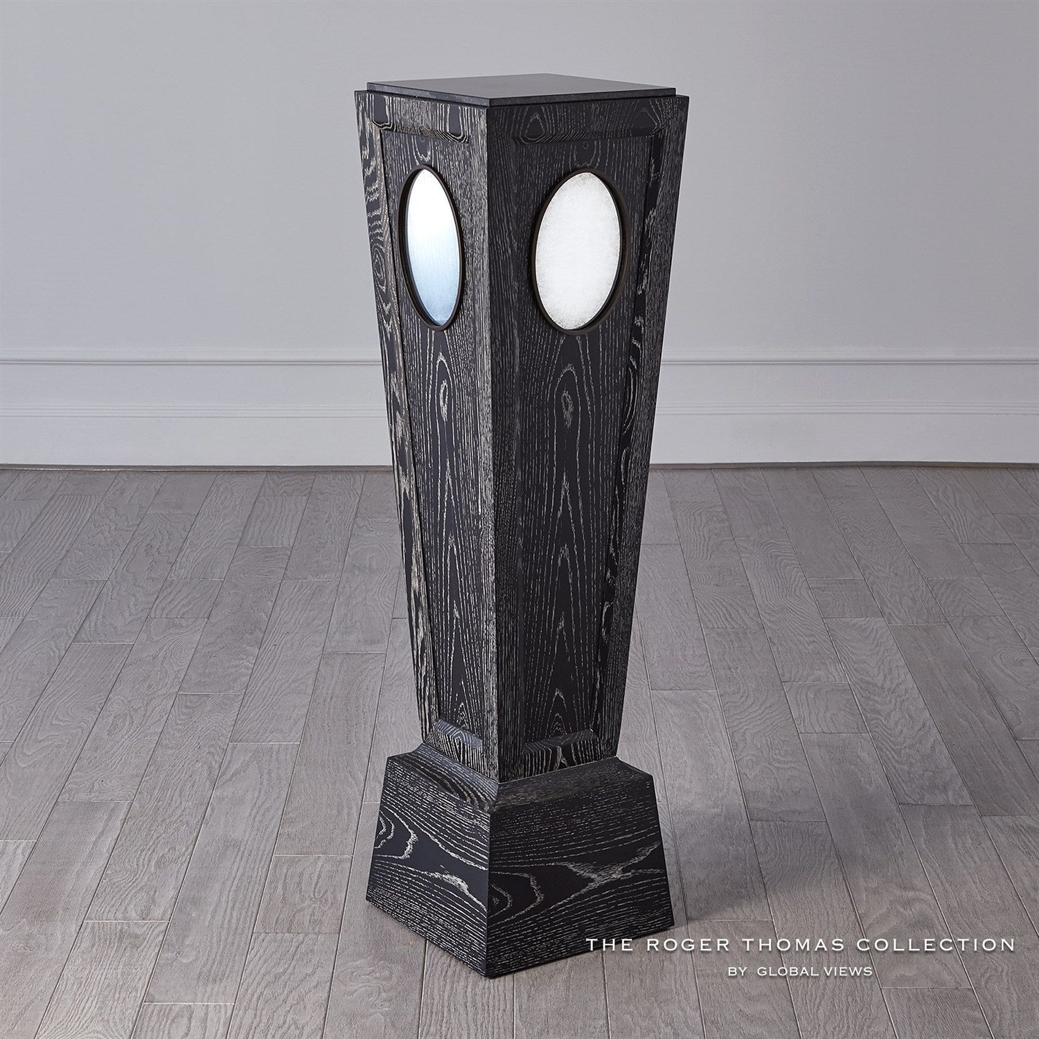 Proust Pedestal-Global Views-GVSA-RT2007-Side TablesGrey Sandblasted Oak-4-France and Son