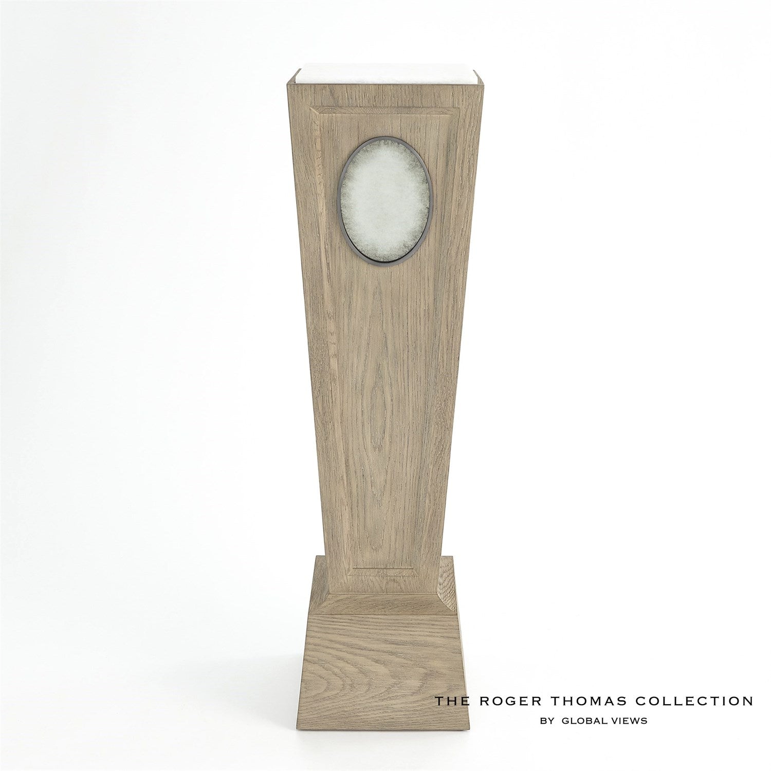 Proust Pedestal-Global Views-GVSA-RT2007-Side TablesGrey Sandblasted Oak-1-France and Son