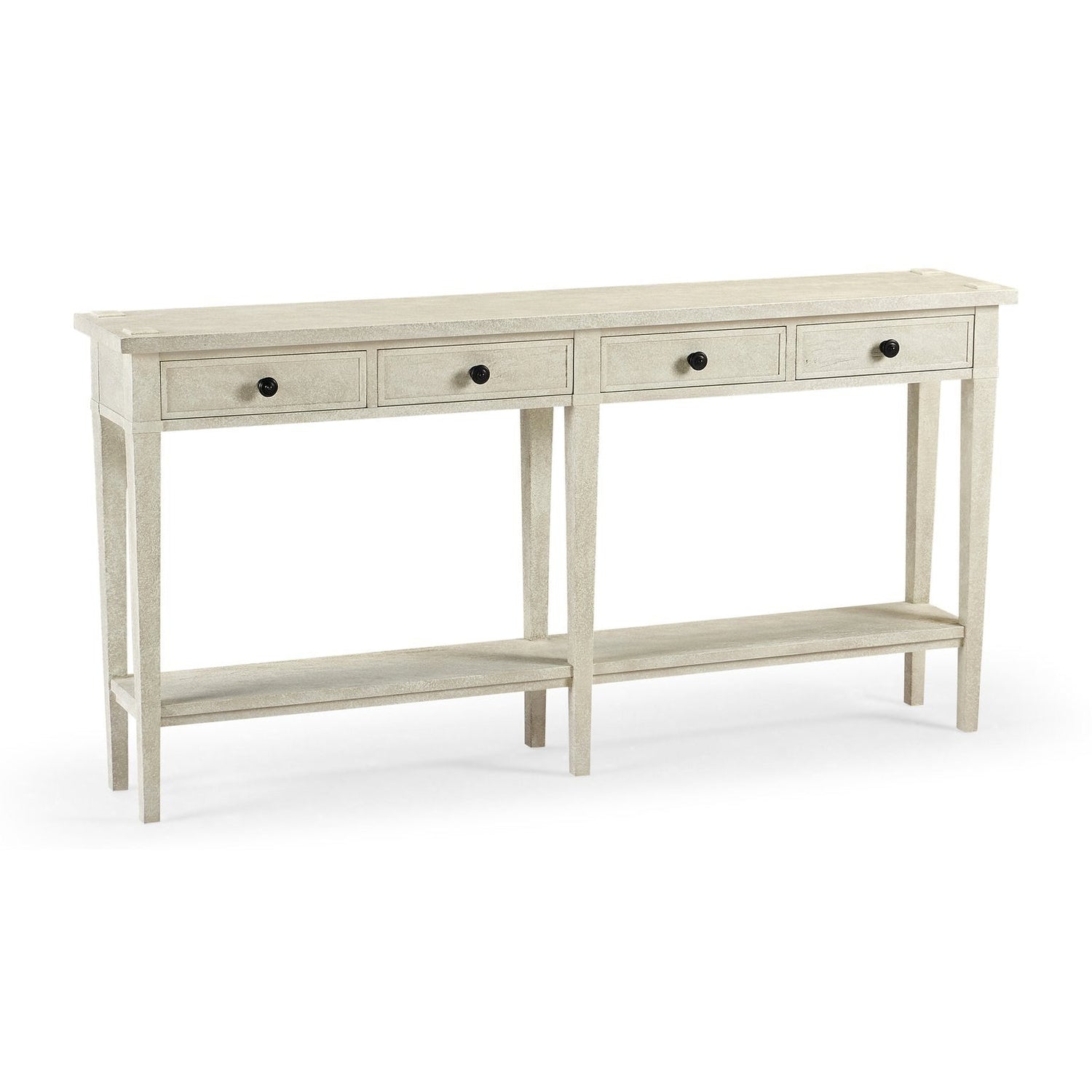 Four Drawer Console-Jonathan Charles-JCHARLES-491083-DTW-Console TablesWhitewash Driftwood-11-France and Son