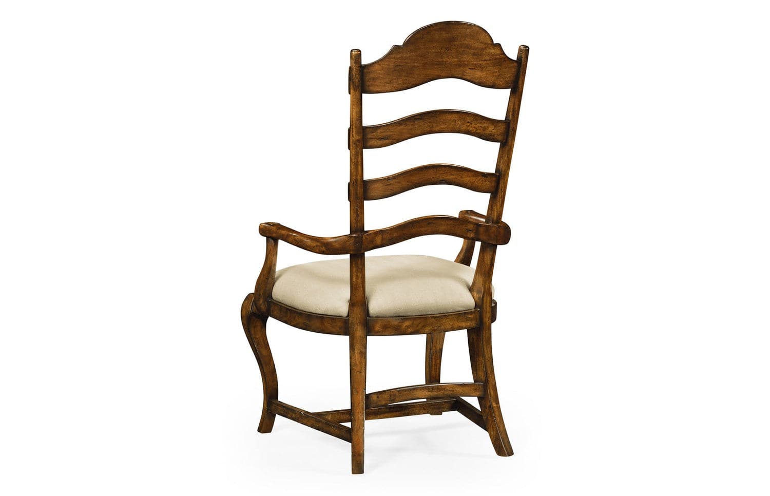 Casual Rustic Walnut Dining Arm Chair-Jonathan Charles-JCHARLES-495293-AC-RWL-F001-Dining Chairs-3-France and Son