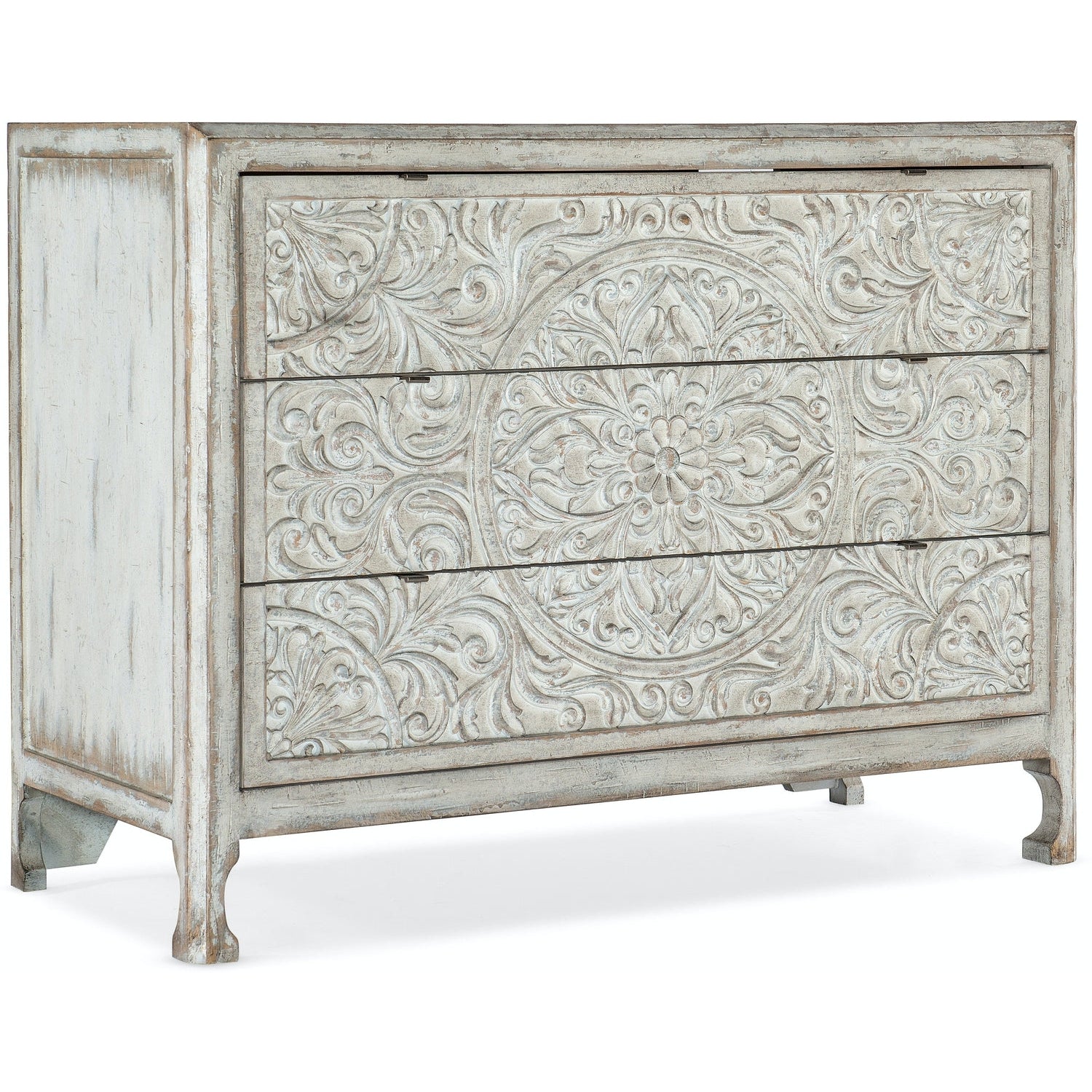 La Grange Lockhart Three-Drawer Accent Chest-Hooker-HOOKER-6960-50007-02-Dressers-1-France and Son