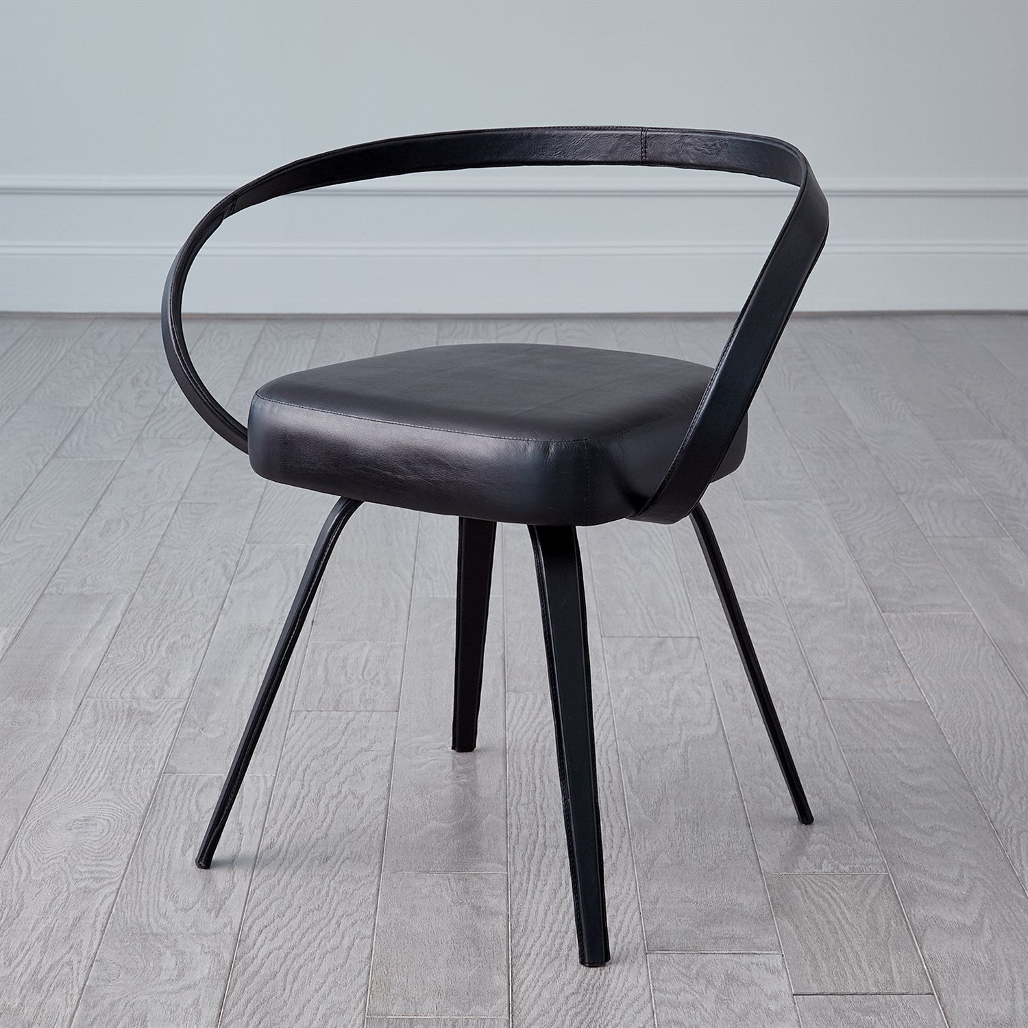 All Leather Chair-Global Views-GVSA-9.93840-Lounge ChairsBlack-4-France and Son