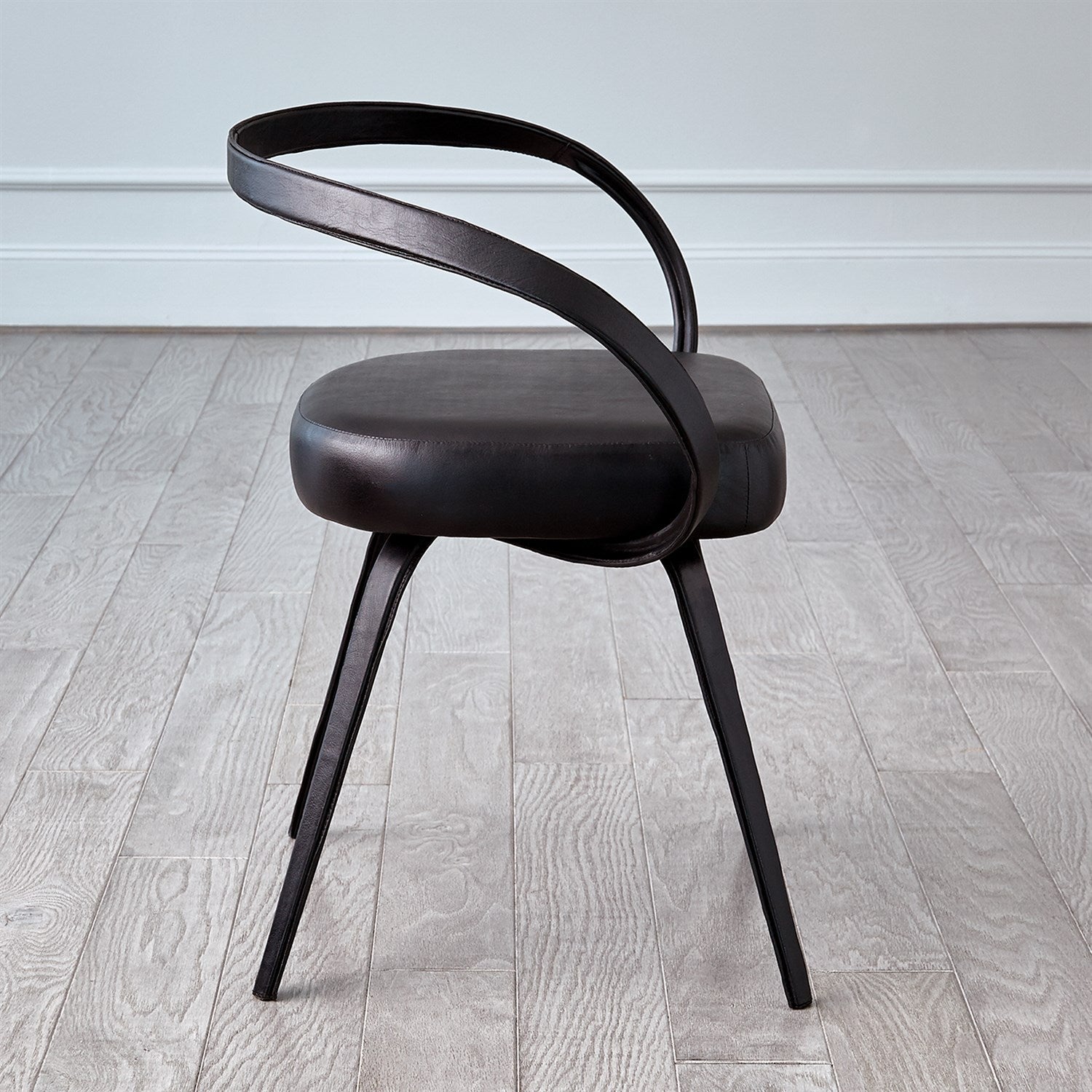 All Leather Chair-Global Views-GVSA-9.93839-Lounge ChairsDeep Red-6-France and Son
