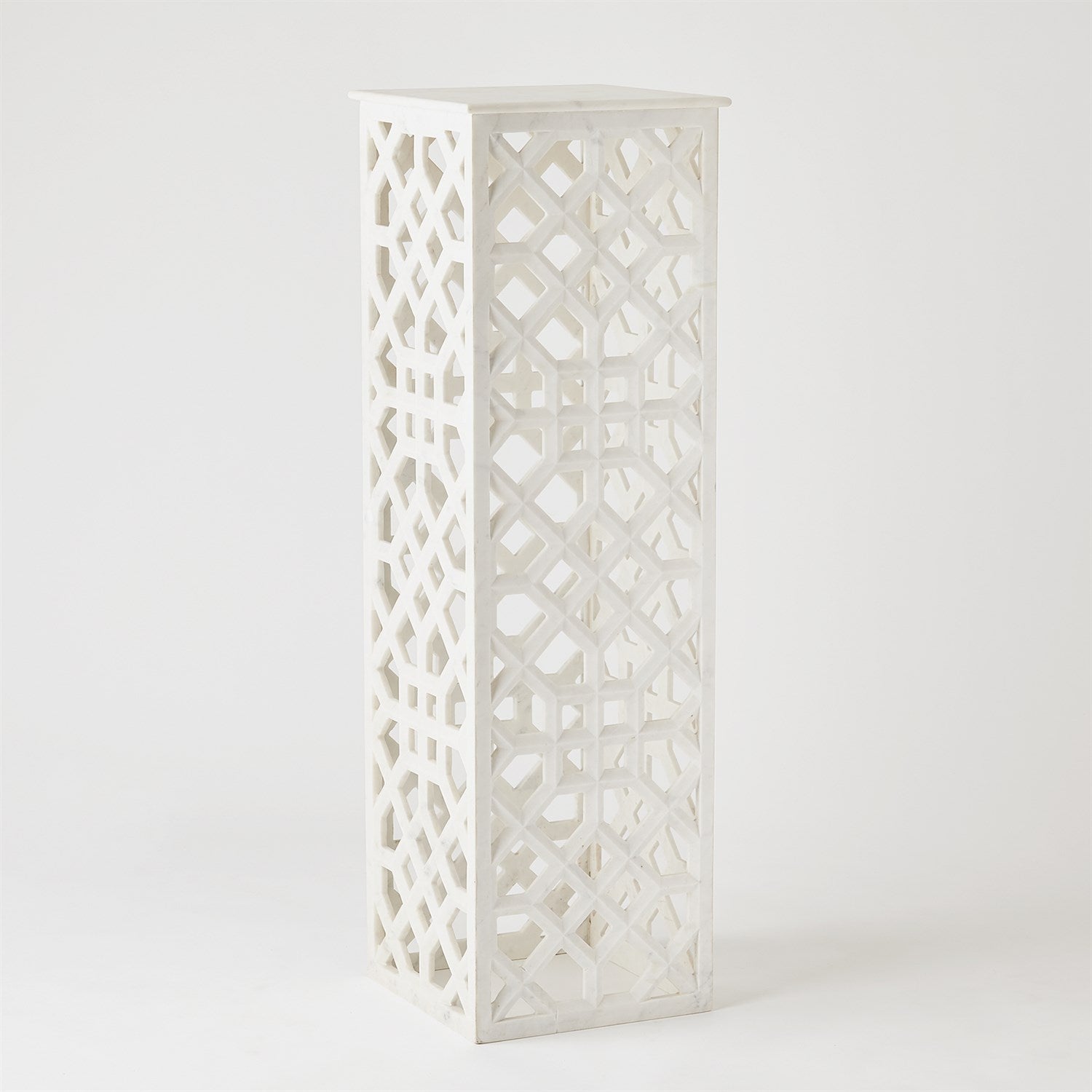 Marble Fret Pedestal-Global Views-GVSA-9.91948-Side Tables-1-France and Son