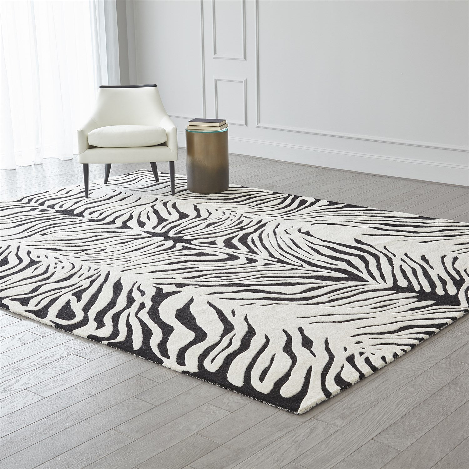 Zebra Rug-11' x 14'-Global Views-GVSA-9.93780-Rugs-2-France and Son