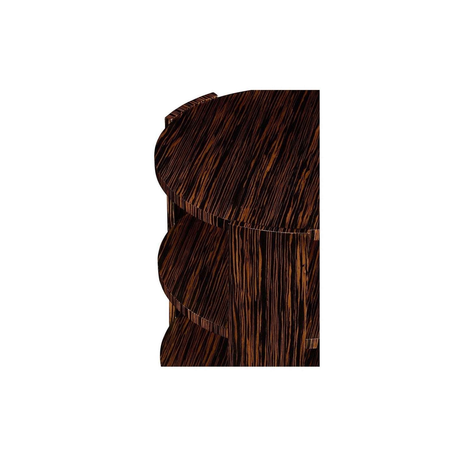 Art Deco Style Three-Tier Faux Macassar Side Table-Jonathan Charles-JCHARLES-494397-MAS-Side Tables-2-France and Son