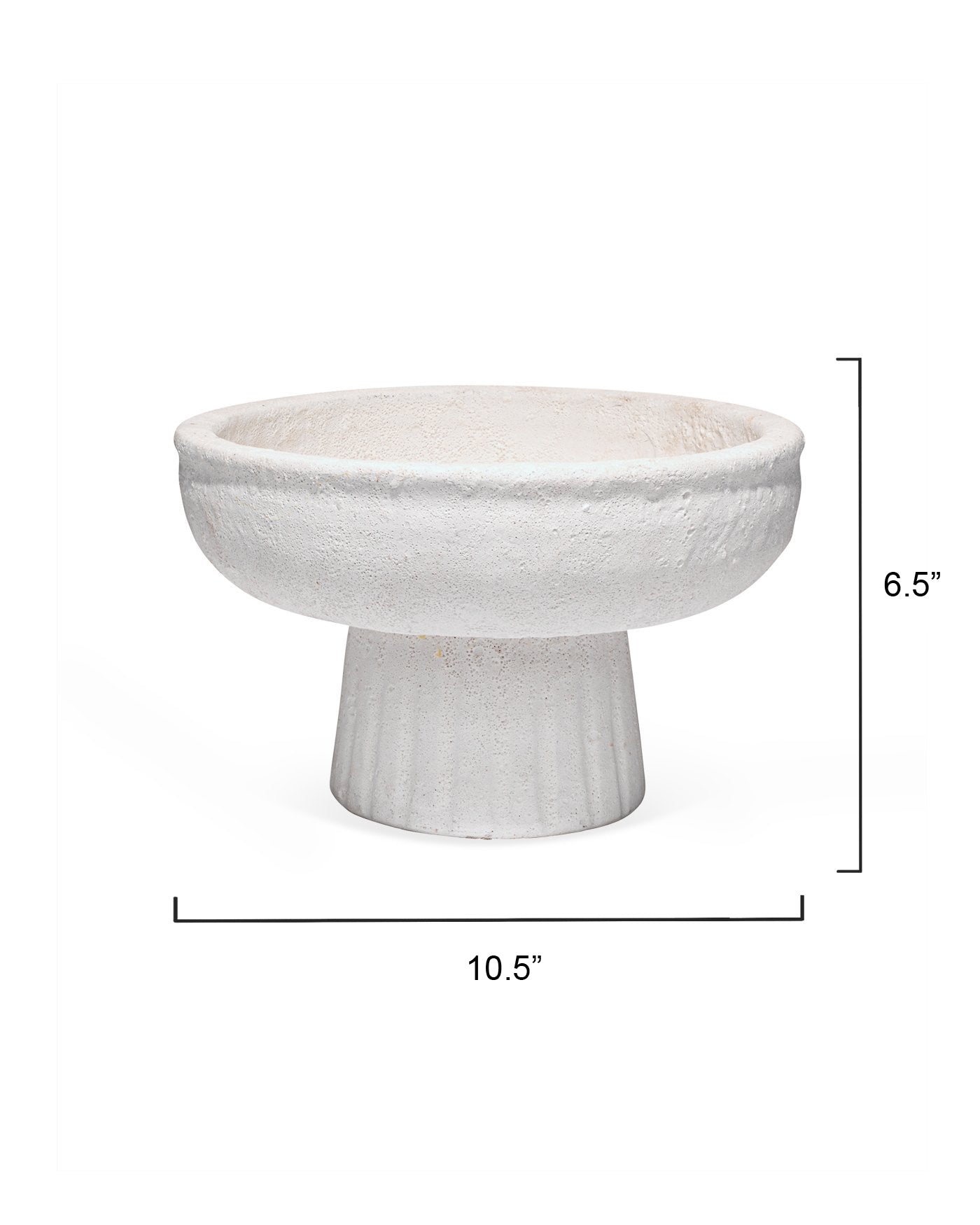 Aegean Pedestal Bowl - Small-Jamie Young-JAMIEYO-7AEGE-SMWH-Bowls-4-France and Son