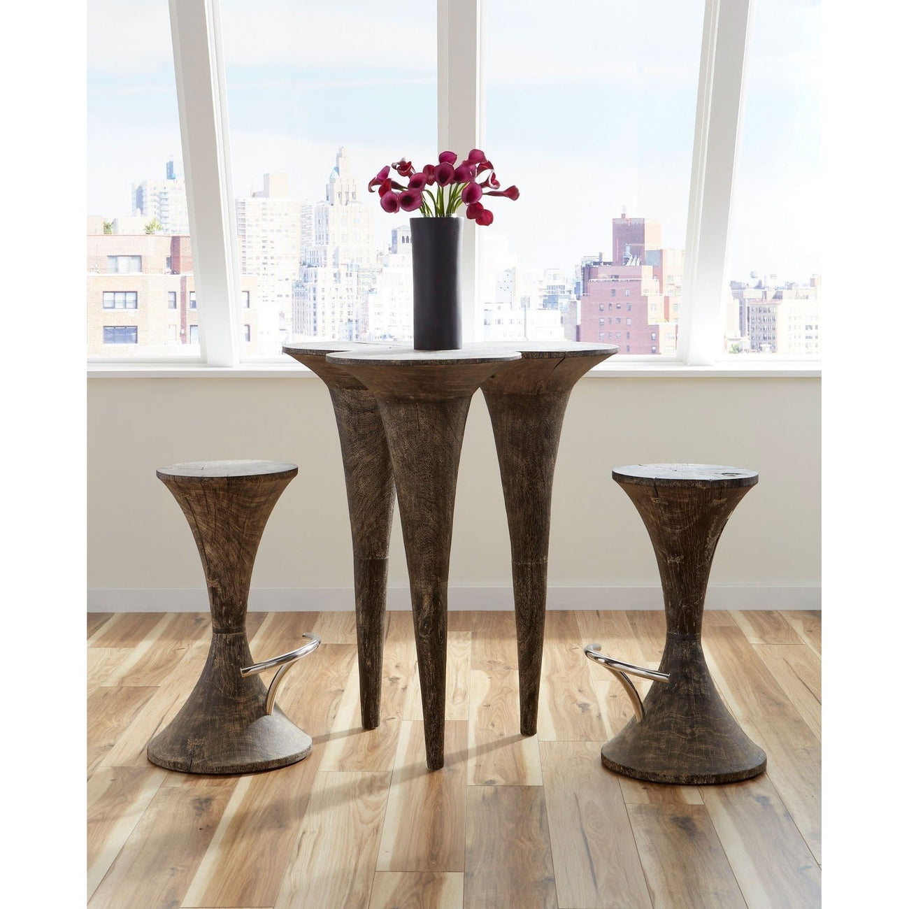 Marley Bar Stool-Phillips Collection-PHIL-TH74076-Bar StoolsBurnt-4-France and Son