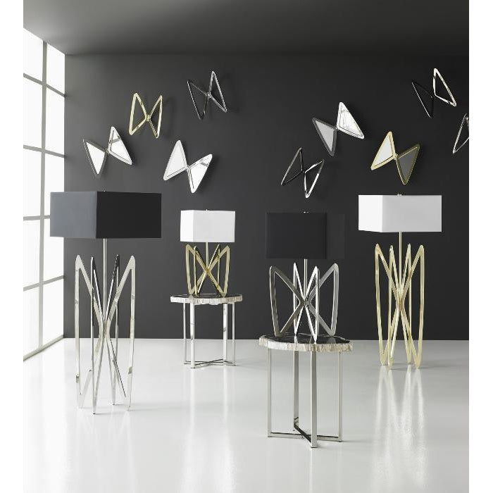 Butterfly Mirror-Phillips Collection-PHIL-CH72533-MirrorsStainless Steel-2-France and Son