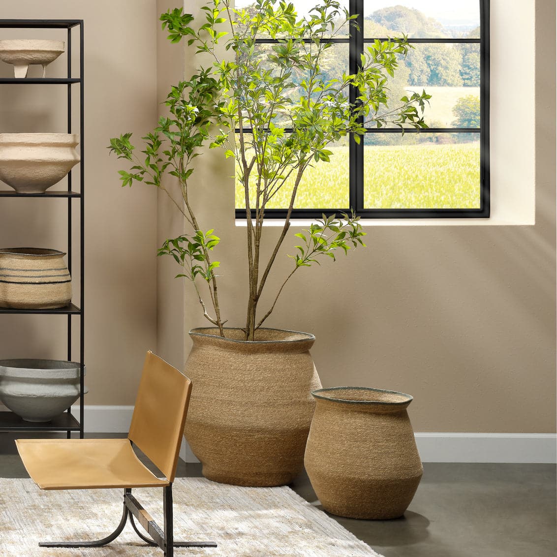 Cobra Basket Set-Jamie Young-JAMIEYO-10COBR-BANA-Baskets & Boxes-2-France and Son