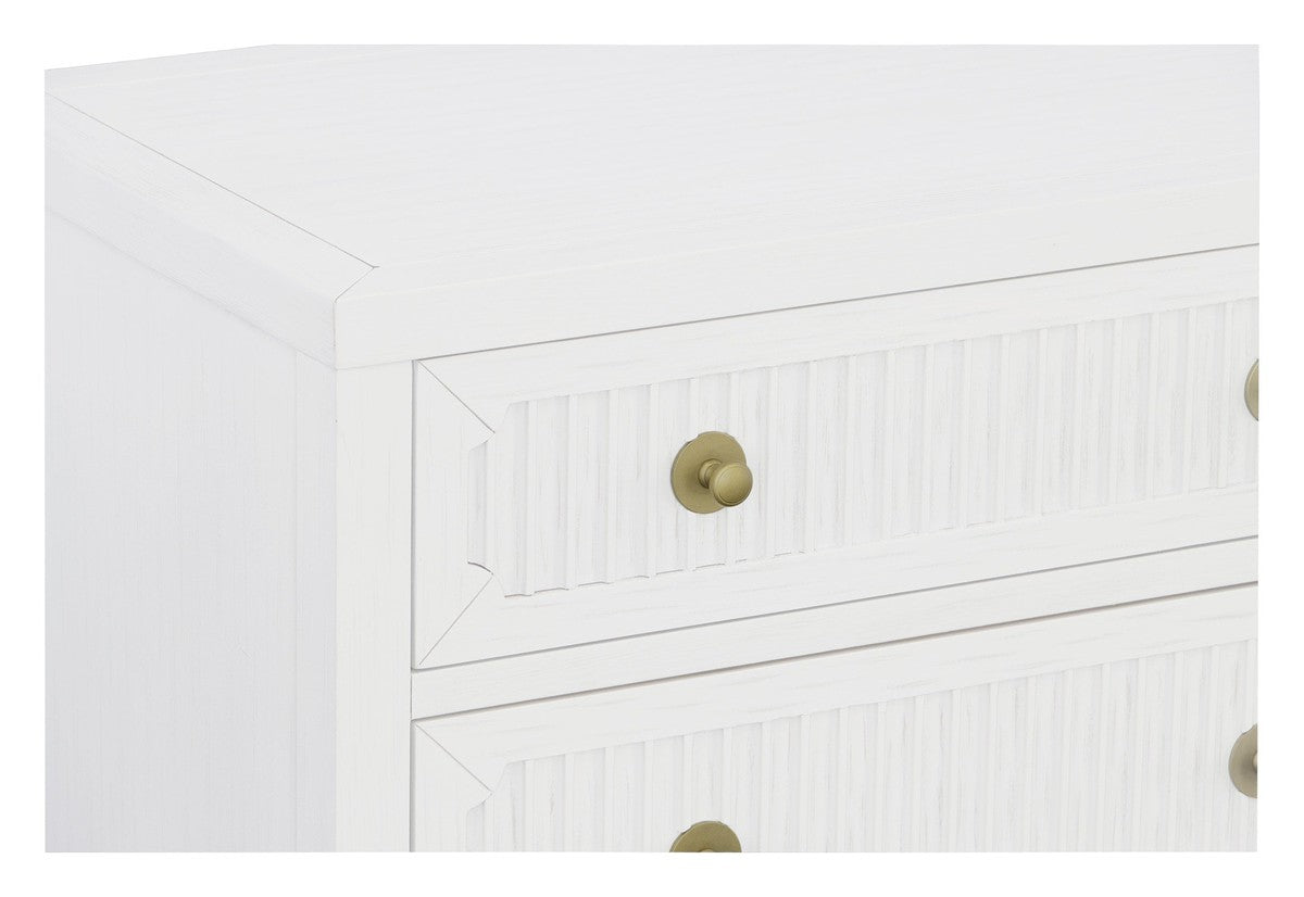 East Camden Dresser - Pearl - Metal Accents,Poplar Solids and Veneers