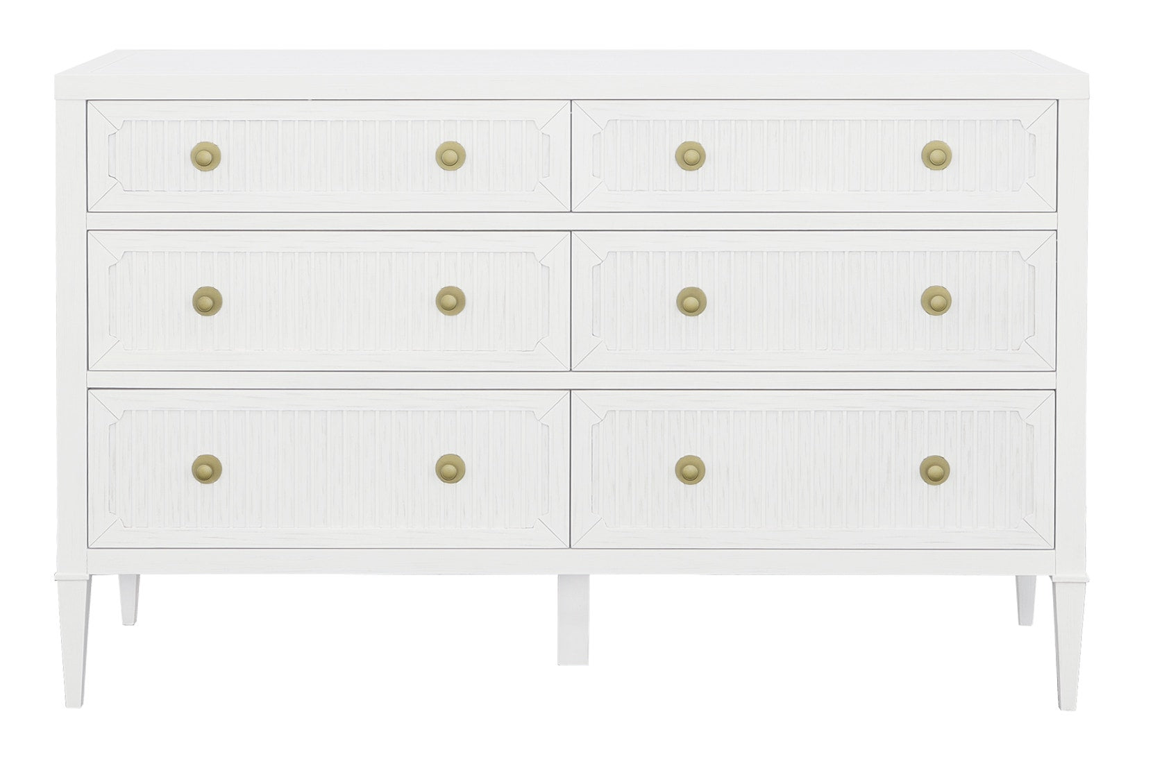 East Camden Dresser - Pearl - Metal Accents,Poplar Solids and Veneers