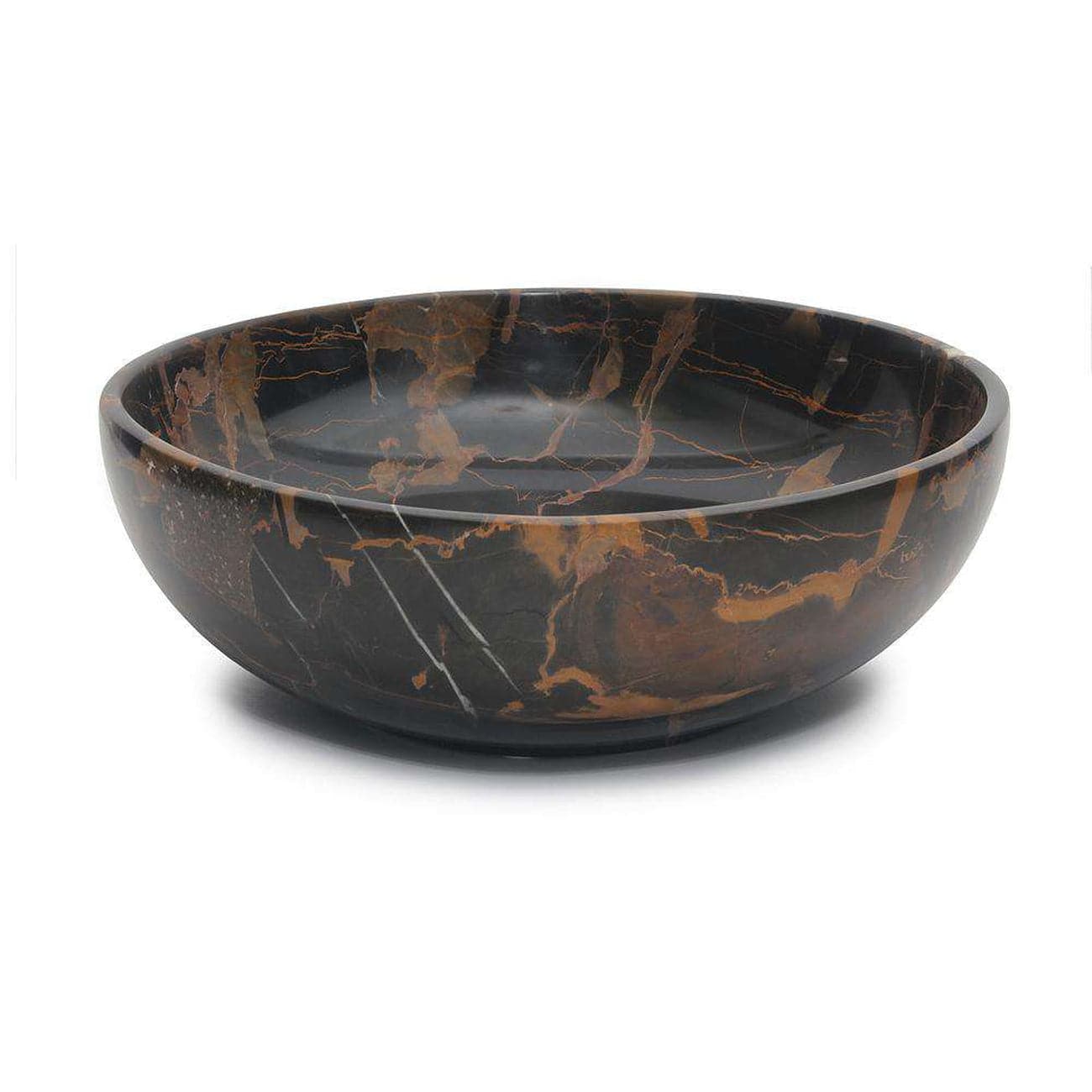 Laurus Collection Black & Gold 12" Marble Bow
