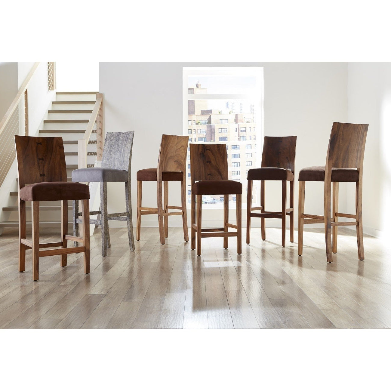 Ophelia Counter Stool-Phillips Collection-PHIL-TH96533-Bar StoolsGrey Stone-2-France and Son