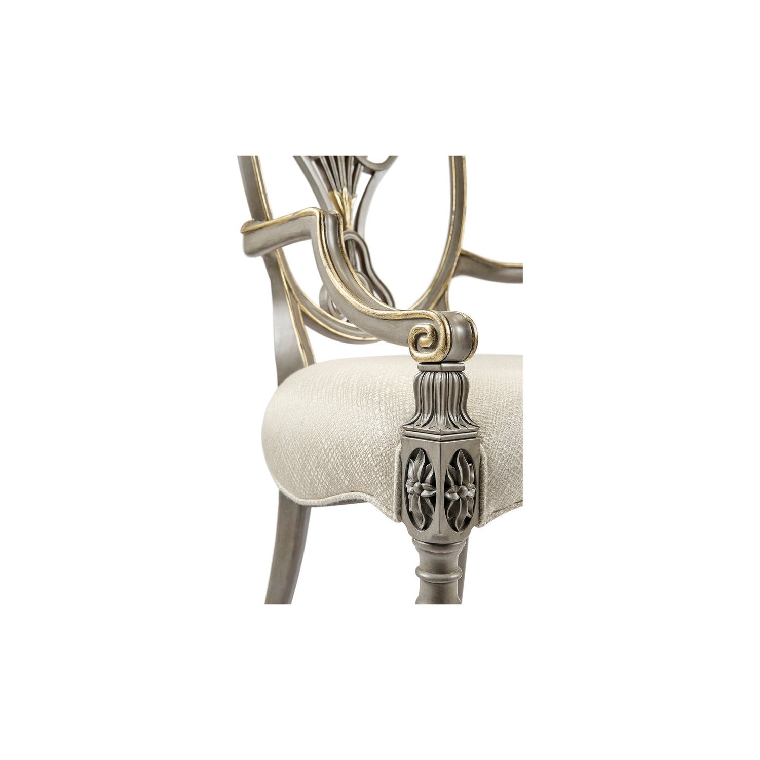 Shield Back Arm Chair-Jonathan Charles-JCHARLES-495819-AC-PBG-F200-Dining ChairsPaint Grey-Skipper-12-France and Son