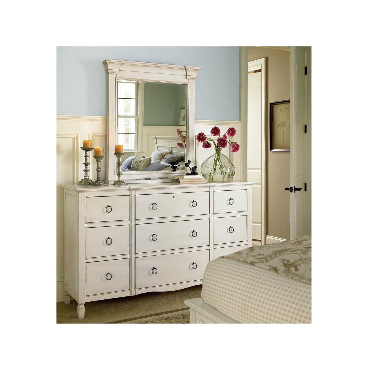 Summer Hill Nine Drawer Dresser-Universal Furniture-UNIV-987040-Dressers-3-France and Son