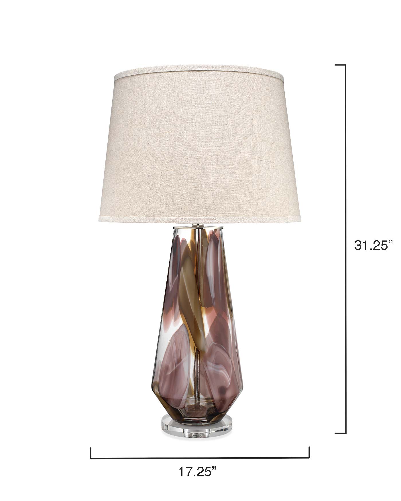 Watercolor Table Lamp-Jamie Young-JAMIEYO-9WATERTLPLUM-Table Lamps-3-France and Son