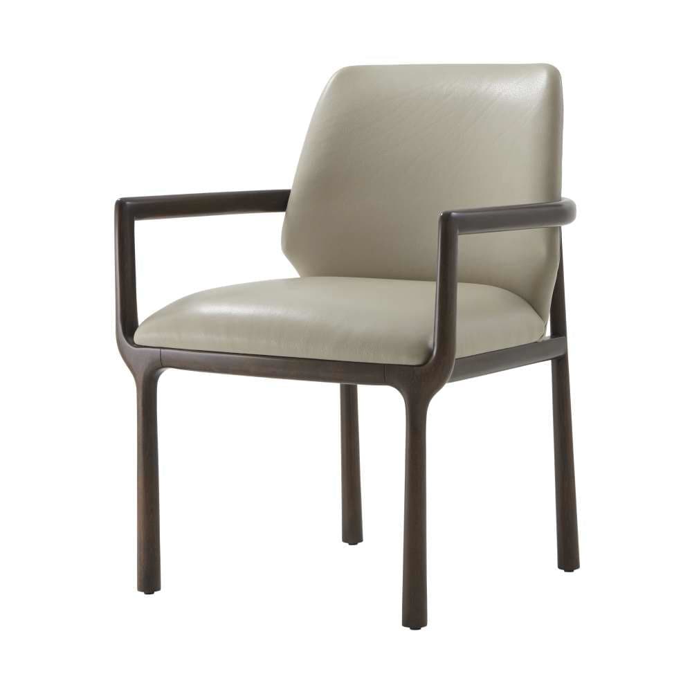 Kesden Dining Armchair-Theodore Alexander-THEO-TA41038.2BIF-Dining ChairsPyramid Brown-II-3-France and Son